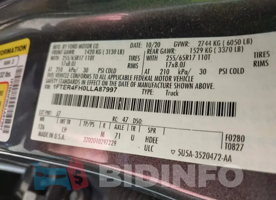 1FTER4FH0LLA87997 Photo# 9
