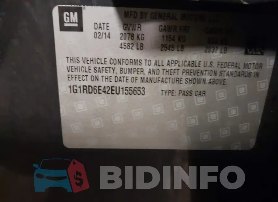 1G1RD6E42EU155653 Photo# 9