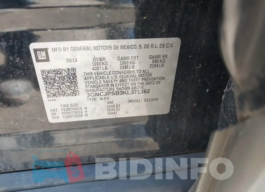 3GNCJPSB3KL371362 Photo# 9
