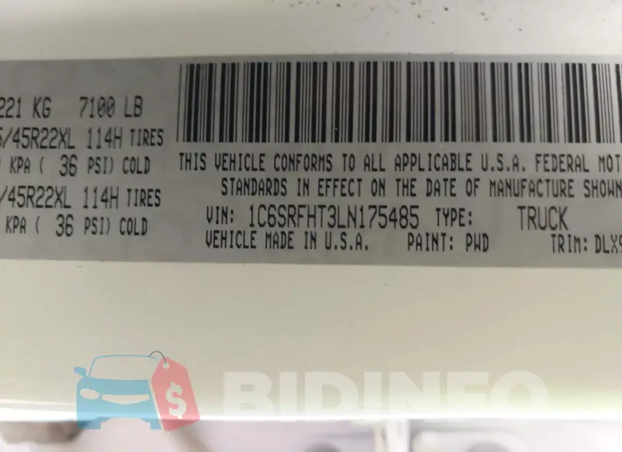 1C6SRFHT3LN175485 Photo# 9
