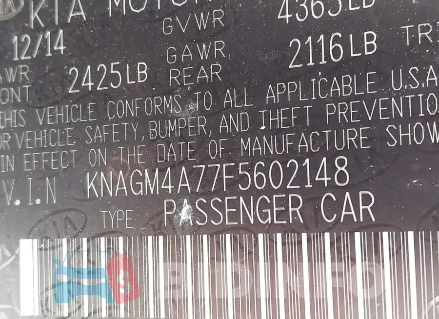 KNAGM4A77F5602148 Photo# 9