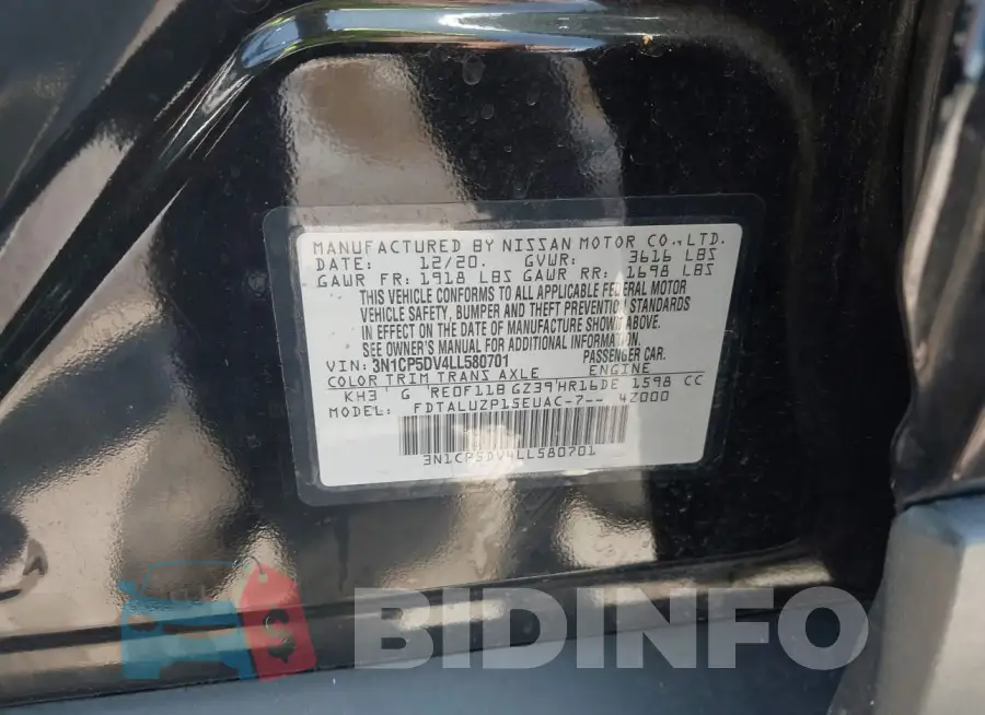3N1CP5DV4LL580701 Photo# 17
