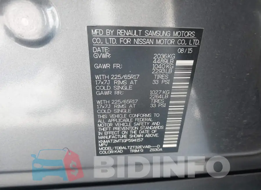 KNMAT2MT1GP594157 Photo# 9