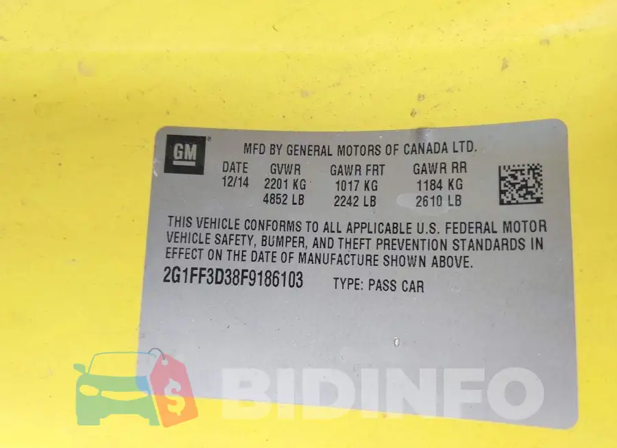 2G1FF3D38F9186103 Photo# 9