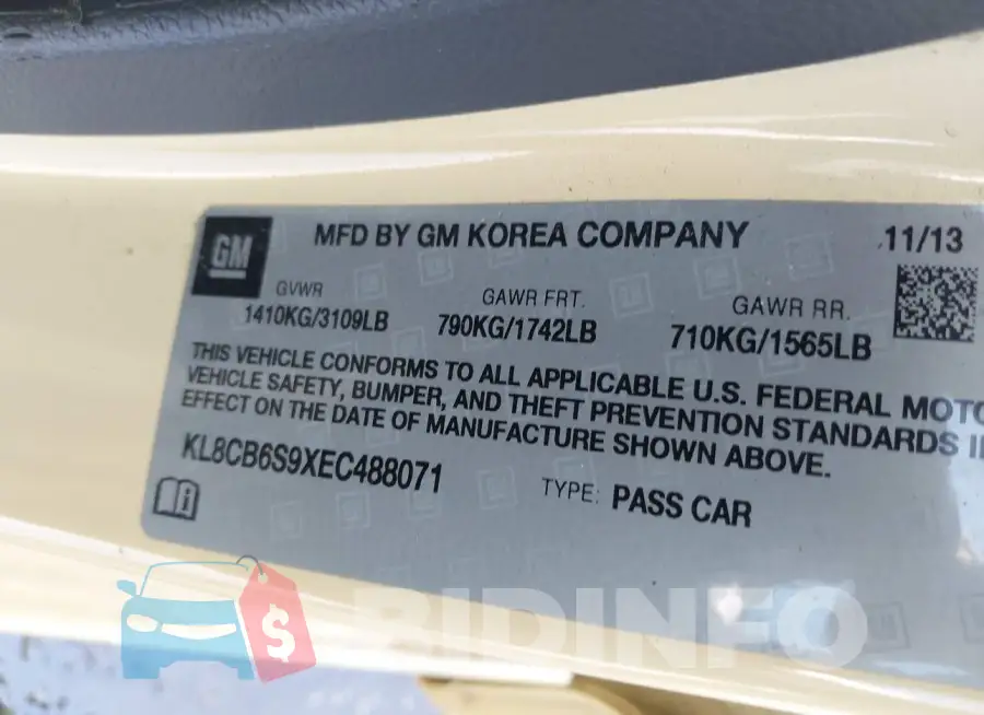 KL8CB6S9XEC488071 Photo# 9