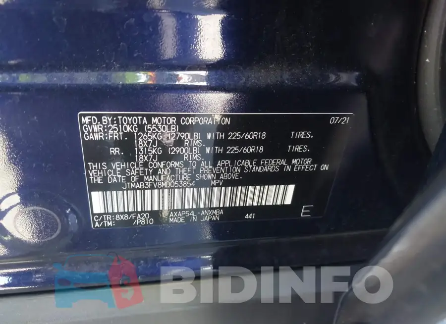 JTMAB3FV8MD053854 Photo# 9