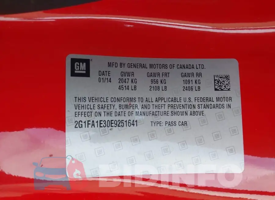 2G1FA1E30E9251641 Photo# 9
