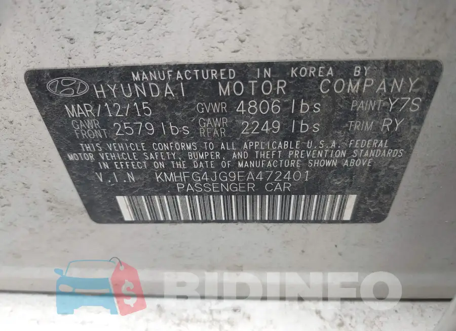 KMHFG4JG9FA472401 Photo# 9