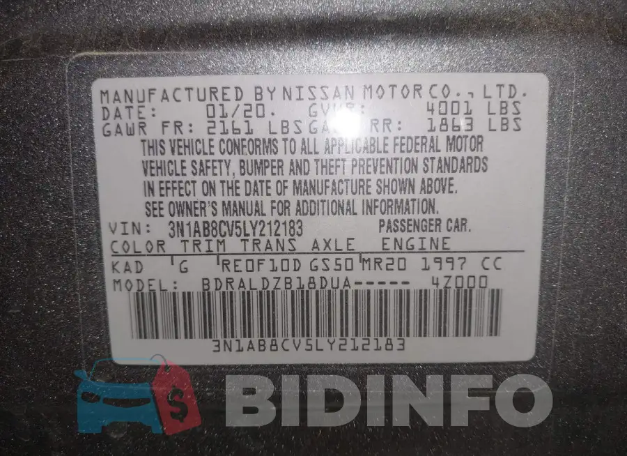 3N1AB8CV5LY212183 Photo# 9