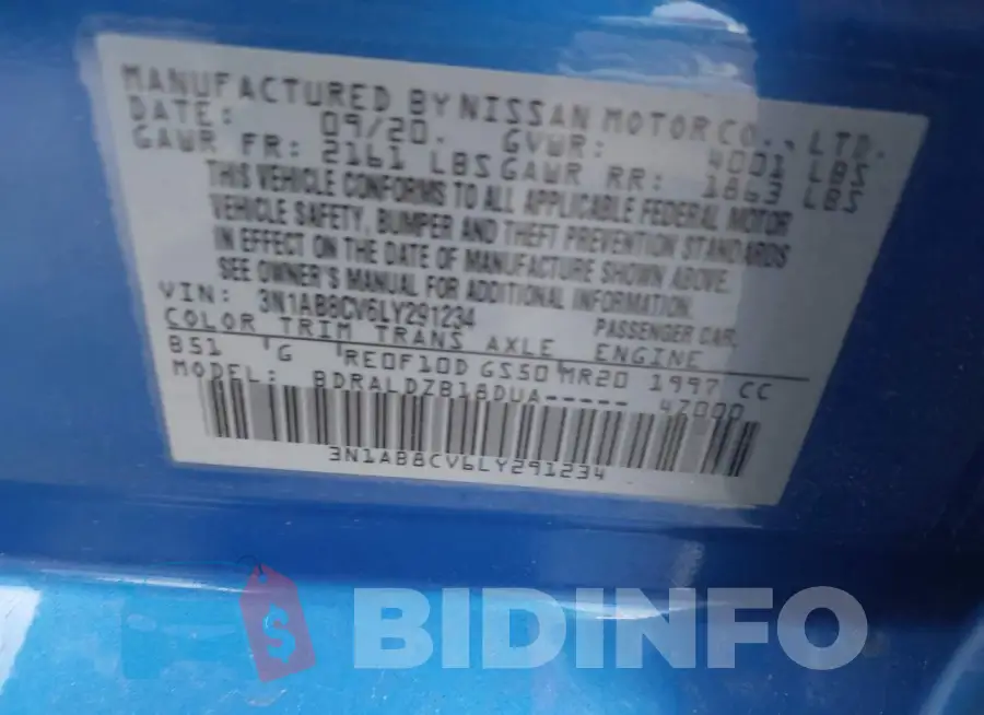 3N1AB8CV6LY291234 Photo# 9