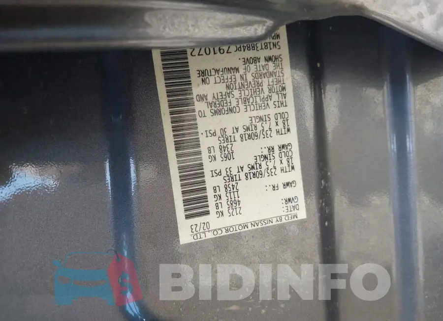 5N1BT3BB4PC791072 Photo# 9