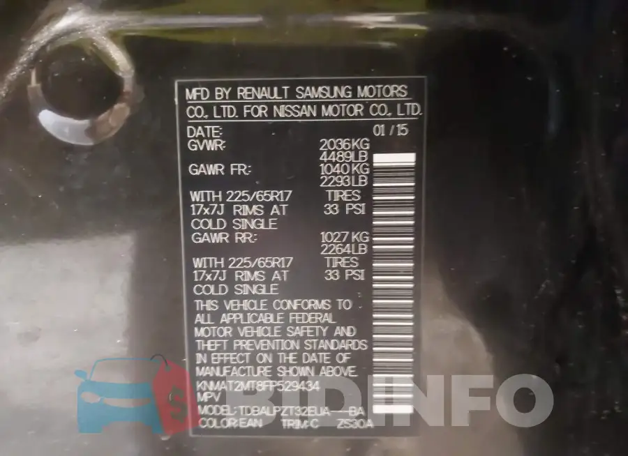 KNMAT2MT8FP529434 Photo# 9