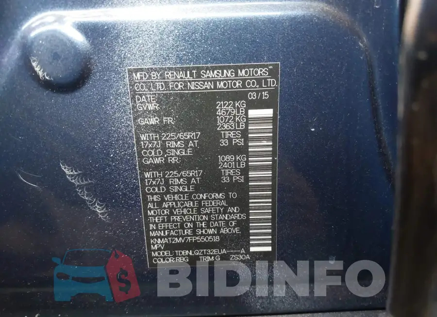 KNMAT2MV7FP550518 Photo# 9