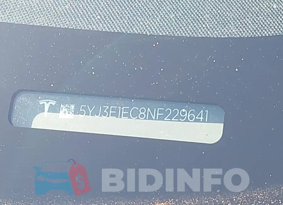 5YJ3E1EC8NF229641 Photo# 9