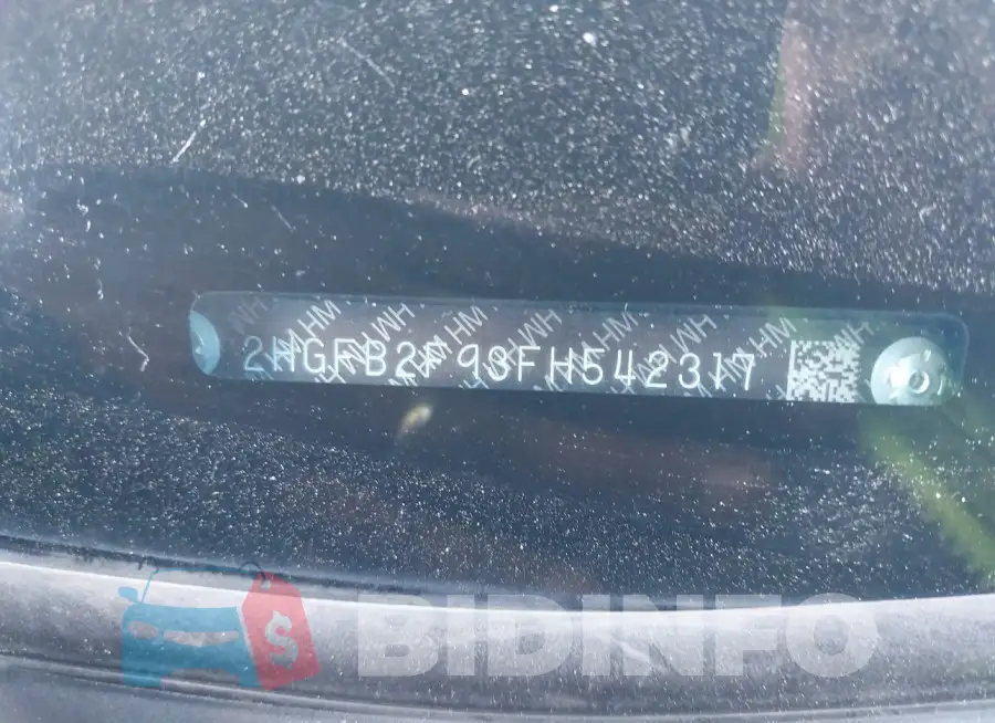 2HGFB2F93FH542317 Photo# 17
