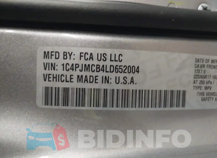 1C4PJMCB4LD652004 Photo# 9