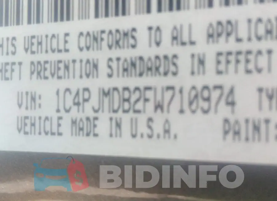 1C4PJMDB2FW710974 Photo# 9
