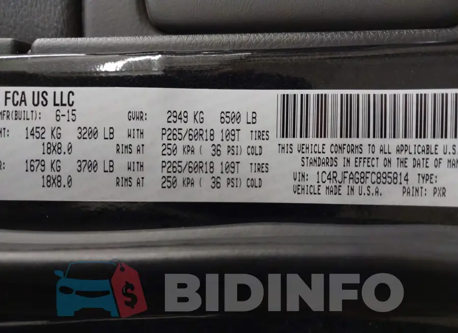 1C4RJFAG8FC895814 Photo# 9