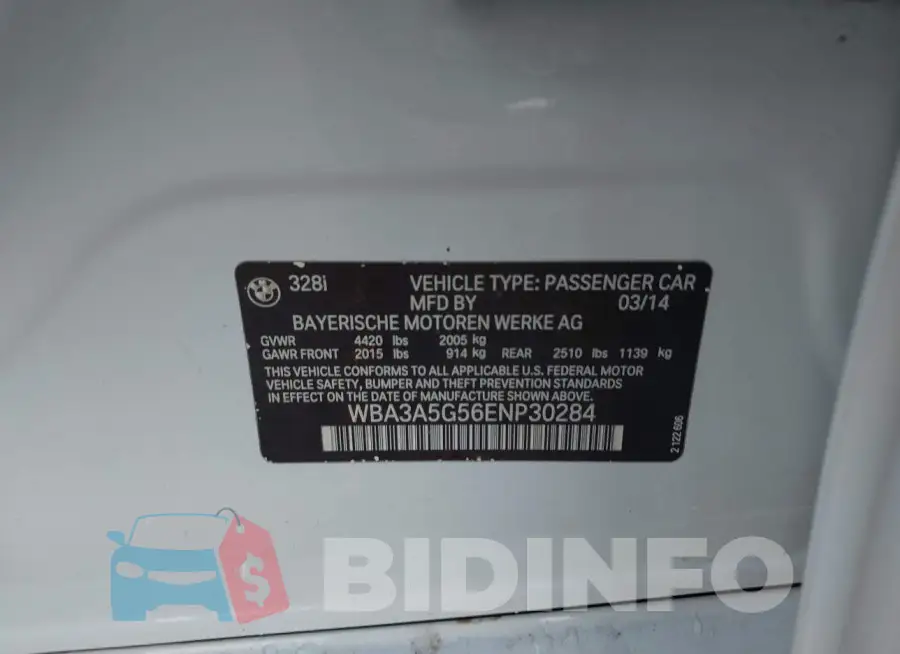 WBA3A5G56ENP30284 Photo# 9