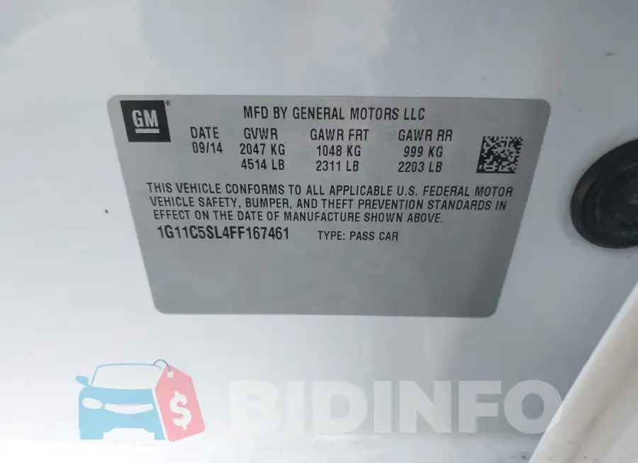 1G11C5SL4FF167461 Photo# 9