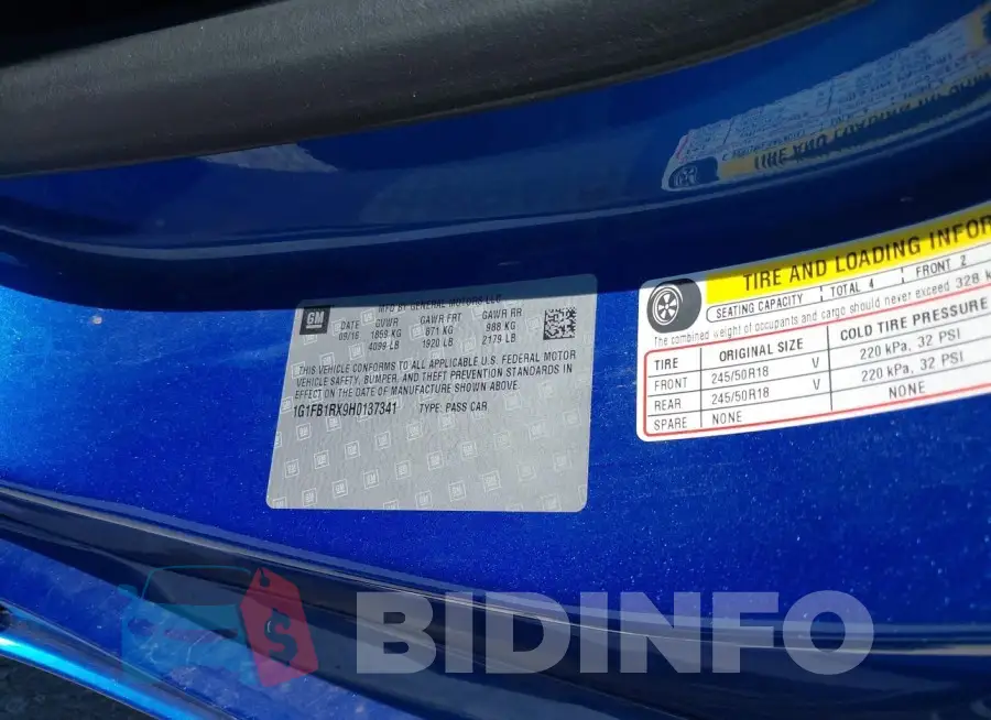 1G1FB1RX9H0137341 Photo# 9