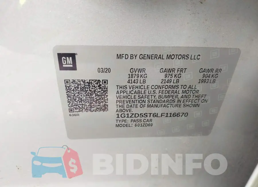 1G1ZD5ST6LF116670 Photo# 9