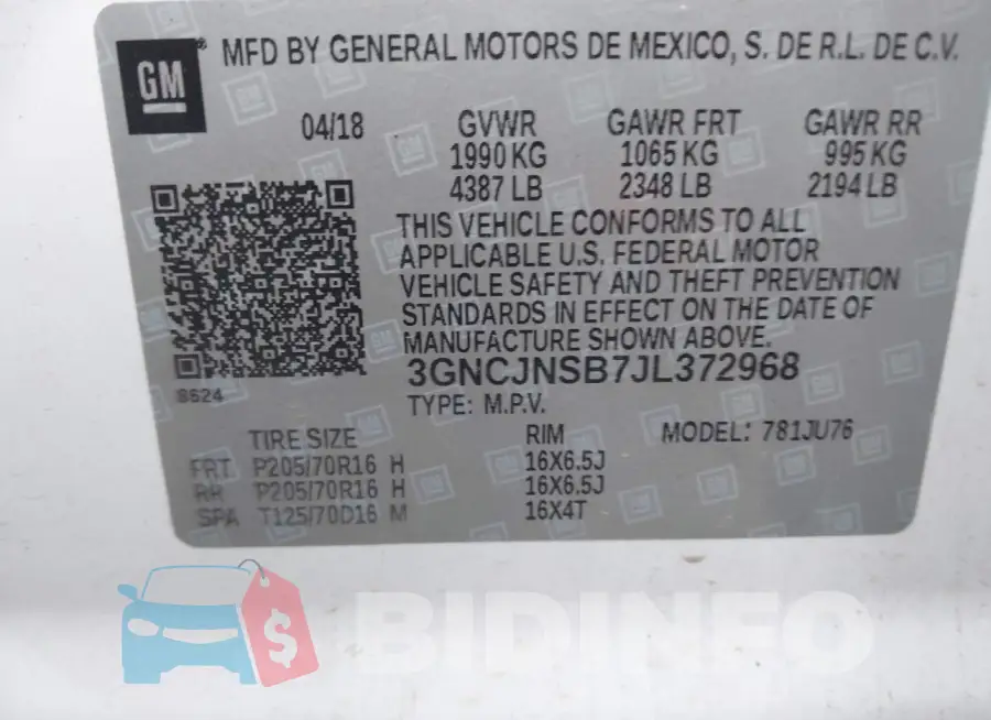 3GNCJNSB7JL372968 Photo# 9