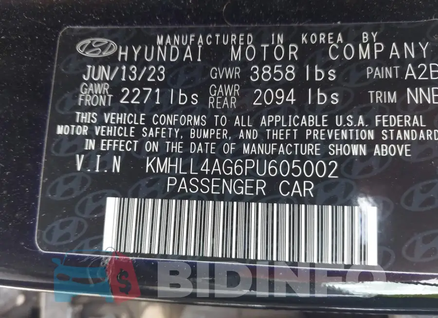 KMHLL4AG6PU605002 Photo# 9