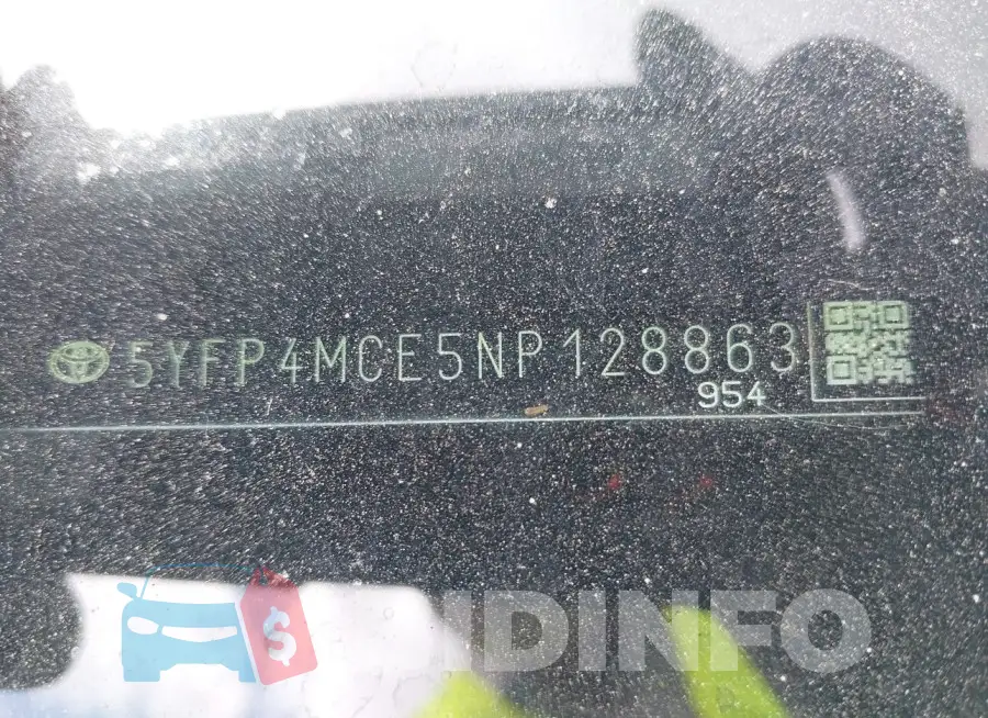 5YFP4MCE5NP128863 Photo# 20