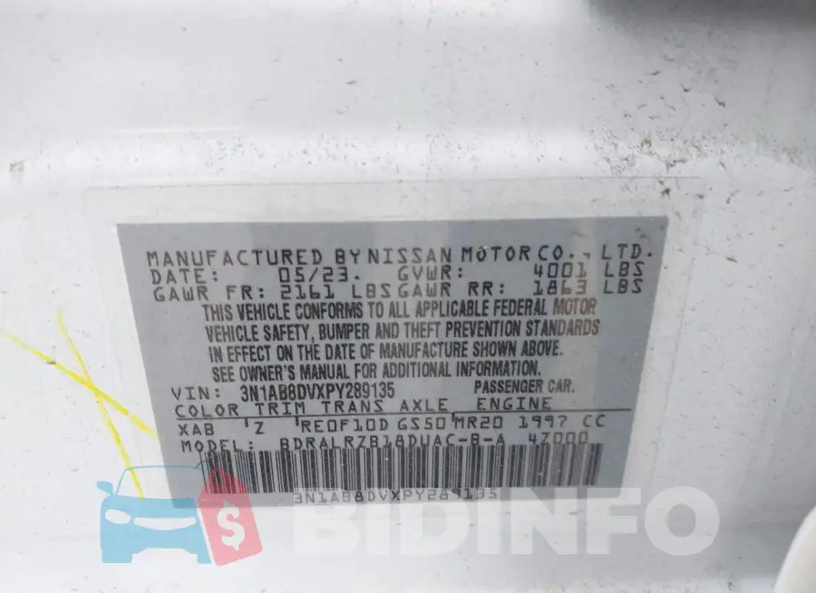 3N1AB8DVXPY289135 Photo# 9