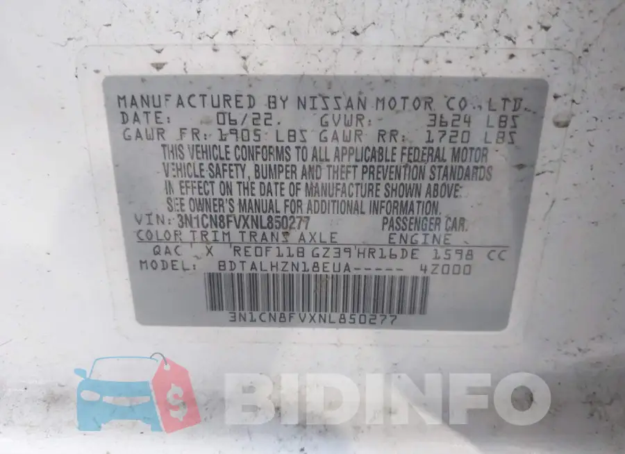 3N1CN8FVXNL850277 Photo# 9