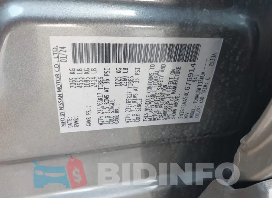 5N1BT3AA5RC676914 Photo# 9