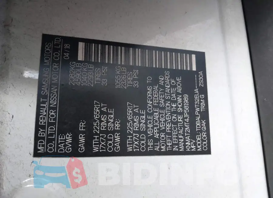 KNMAT2MT4JP581989 Photo# 9