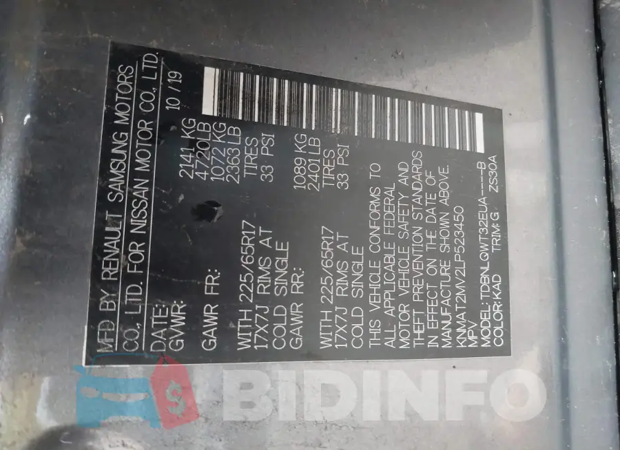 KNMAT2MV2LP523450 Photo# 9