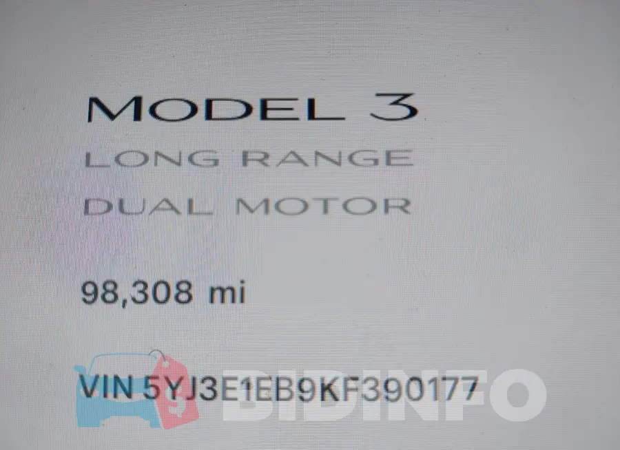 5YJ3E1EB9KF390177 Photo# 16