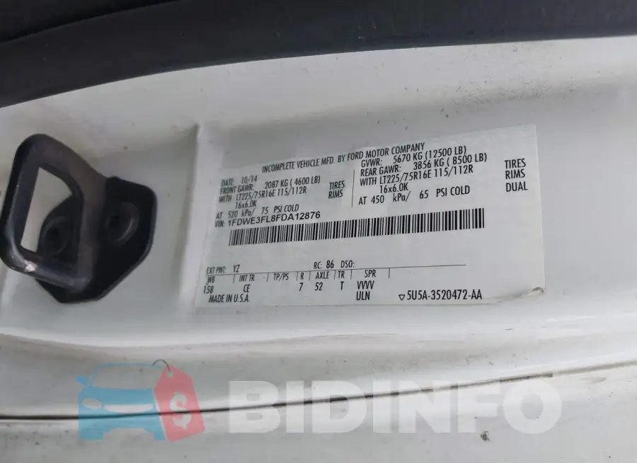 1FDWE3FL8FDA12876 Photo# 8