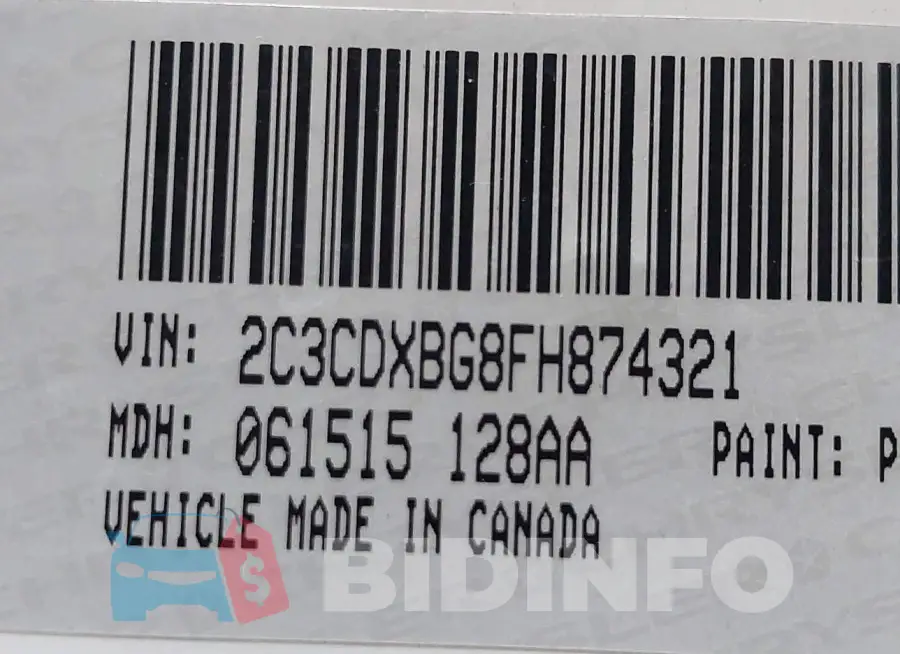 2C3CDXBG8FH874321 Photo# 9