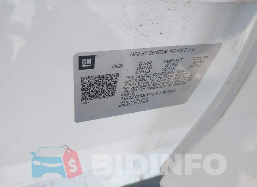 1G1ZD5ST7LF130741 Photo# 9