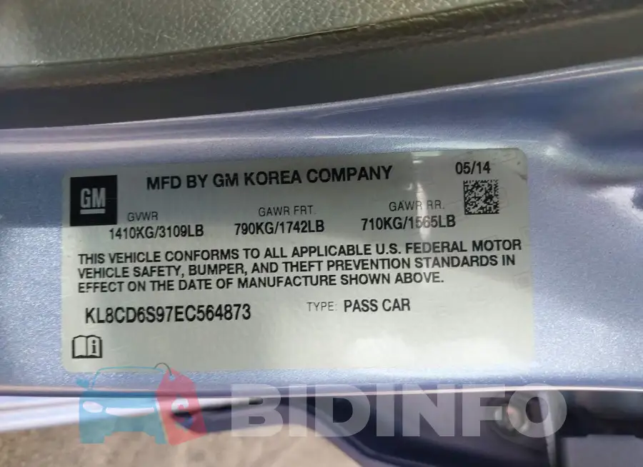 KL8CD6S97EC564873 Photo# 9