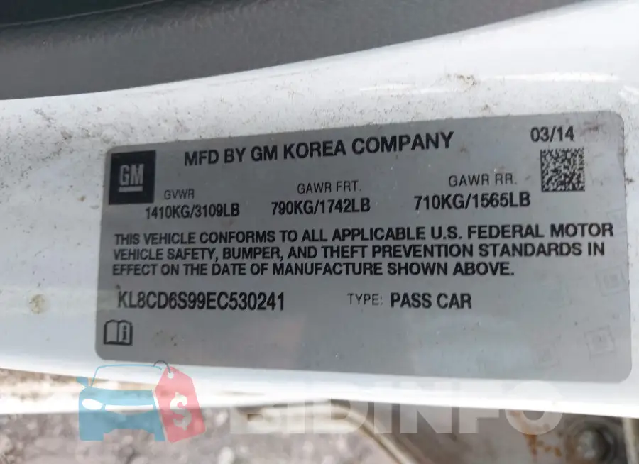 KL8CD6S99EC530241 Photo# 9