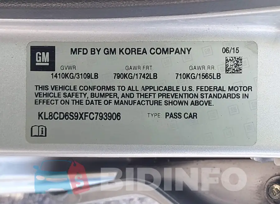 KL8CD6S9XFC793906 Photo# 9