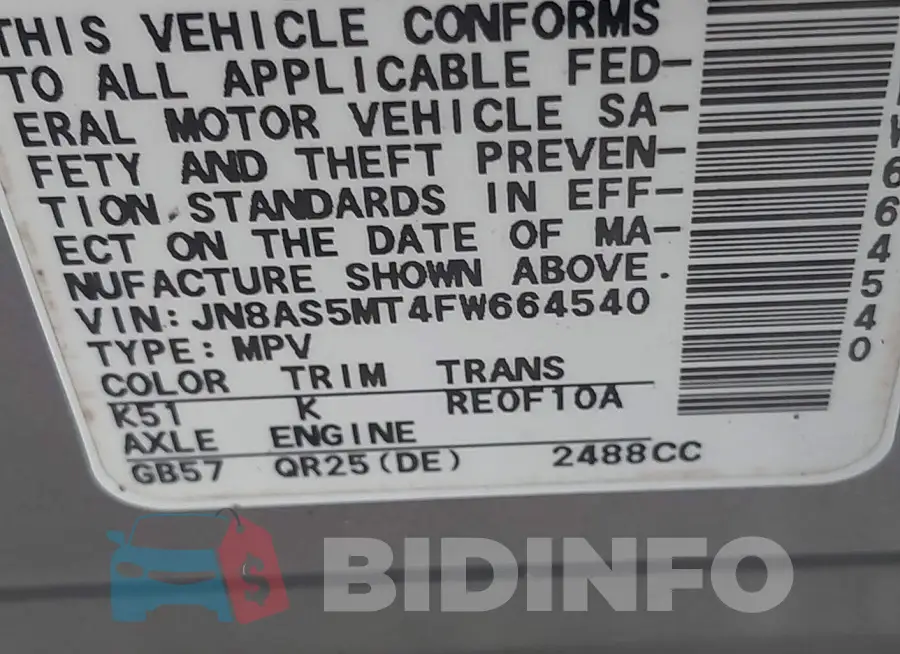 JN8AS5MT4FW664540 Photo# 9