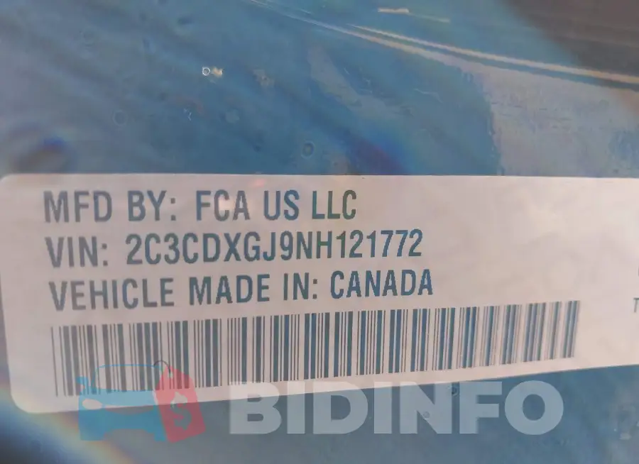 2C3CDXGJ9NH121772 Photo# 9