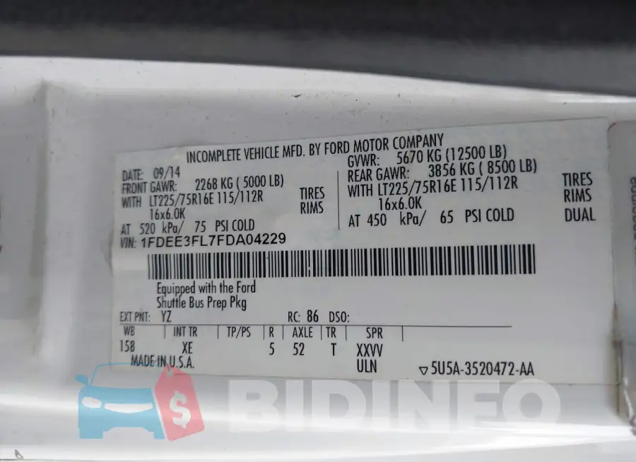 1FDEE3FL7FDA04229 Photo# 8