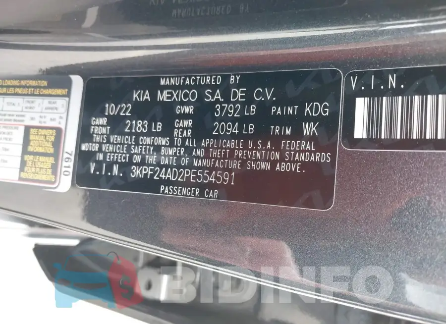 3KPF24AD2PE554591 Photo# 9