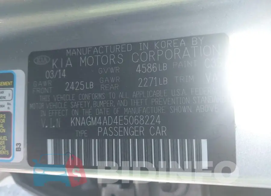 KNAGM4AD4E5068224 Photo# 9