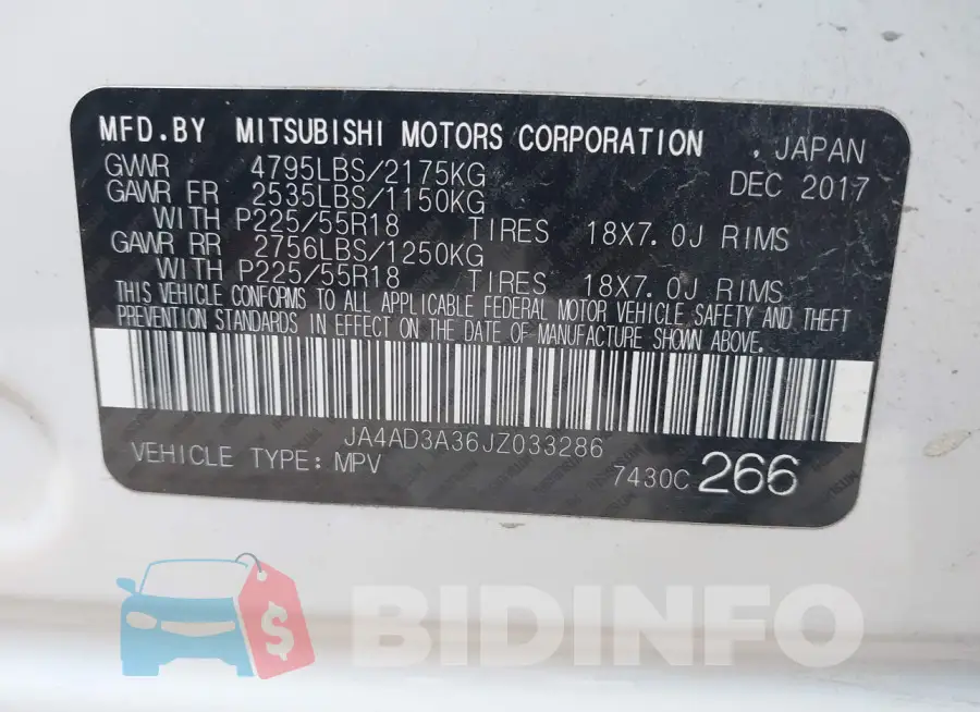 JA4AD3A36JZ033286 Photo# 9