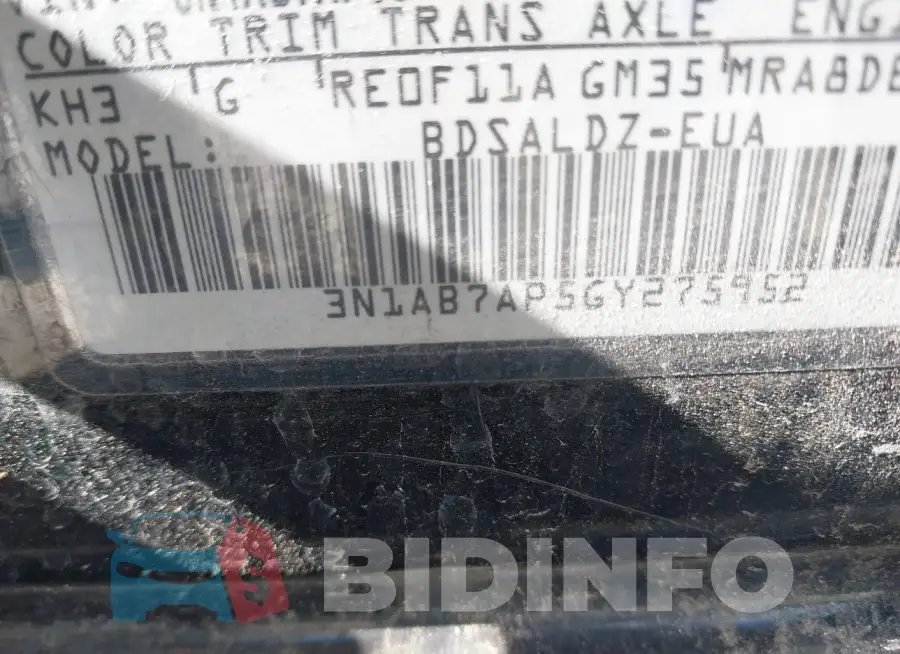 3N1AB7AP5GY275952 Photo# 9
