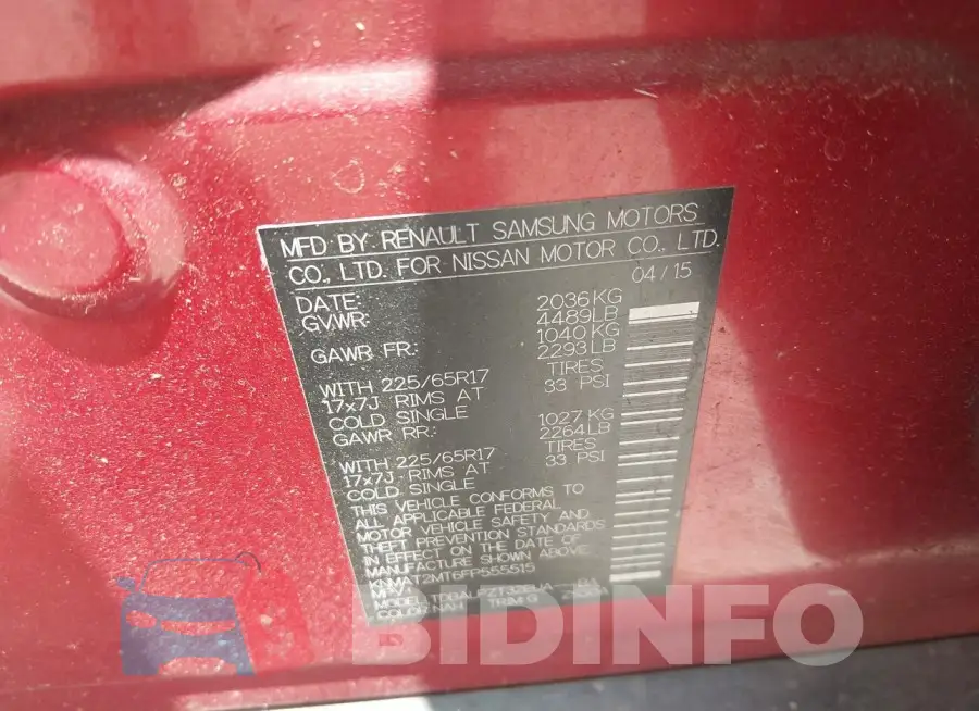 KNMAT2MT6FP555515 Photo# 9