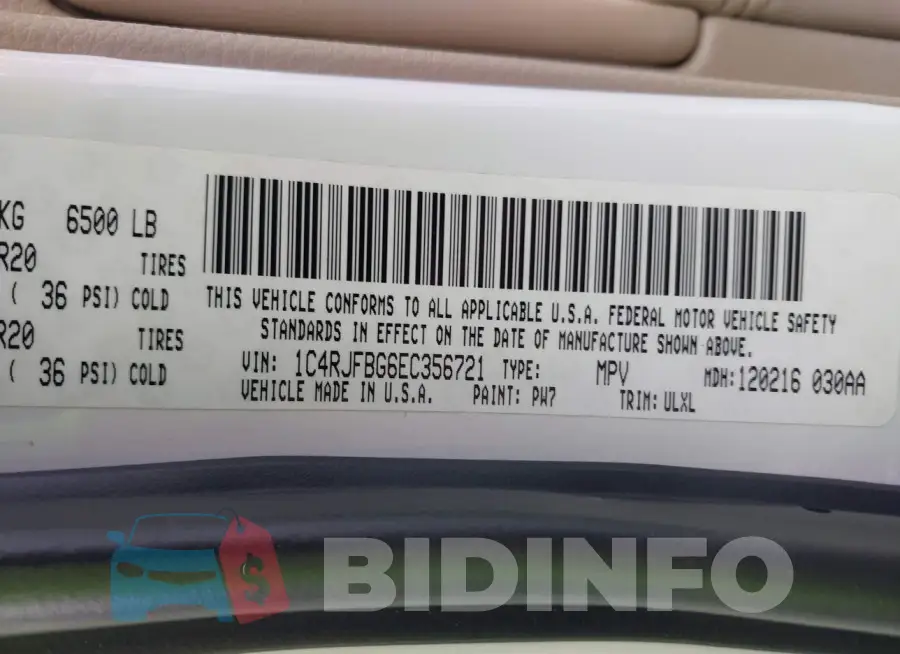 1C4RJFBG6EC356721 Photo# 9
